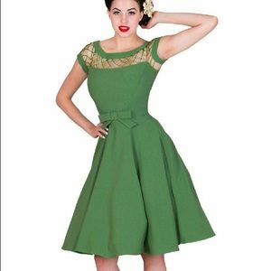 Bettie Page Green Dress
